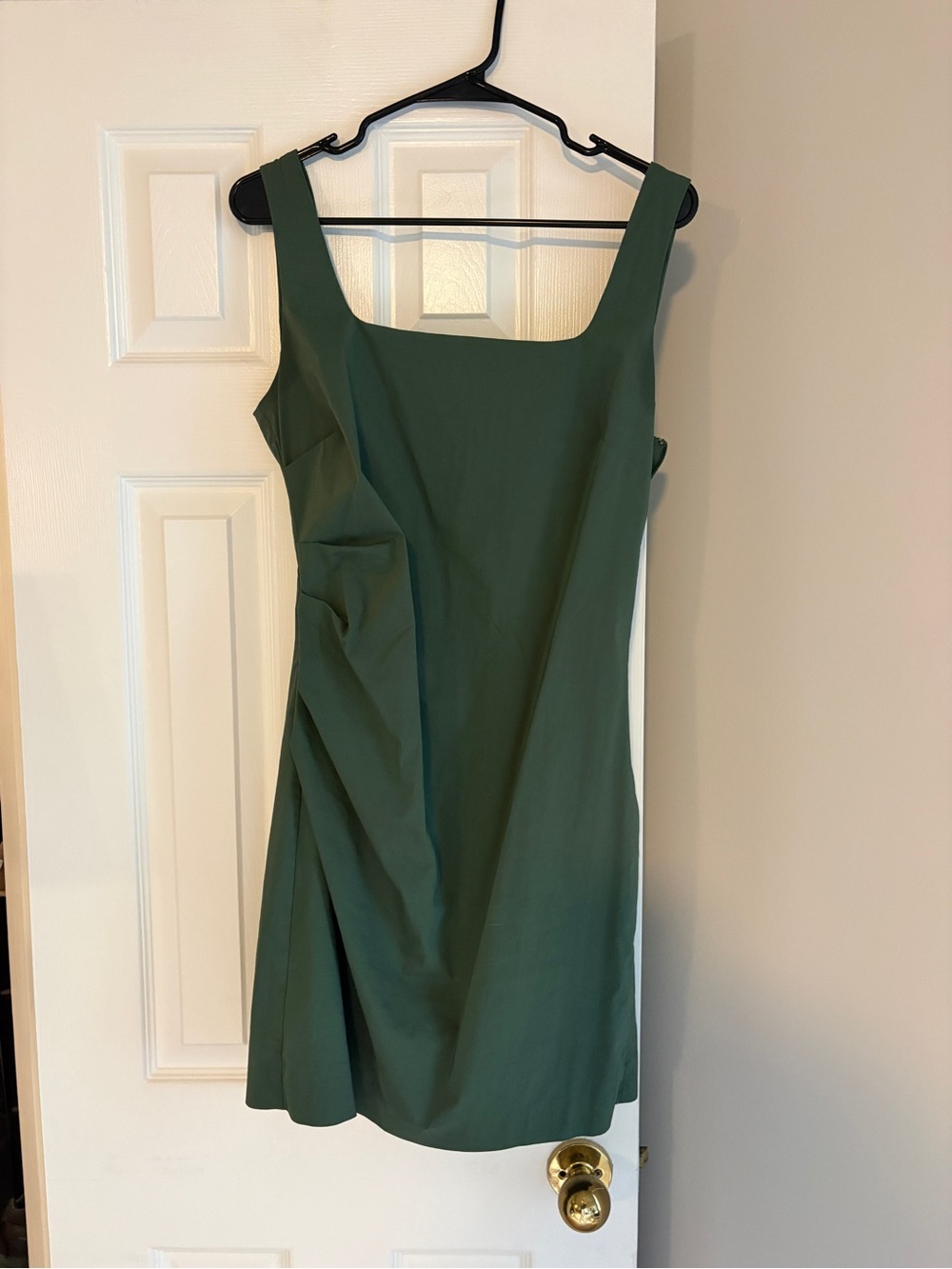Loft Square-Neck Green Dress